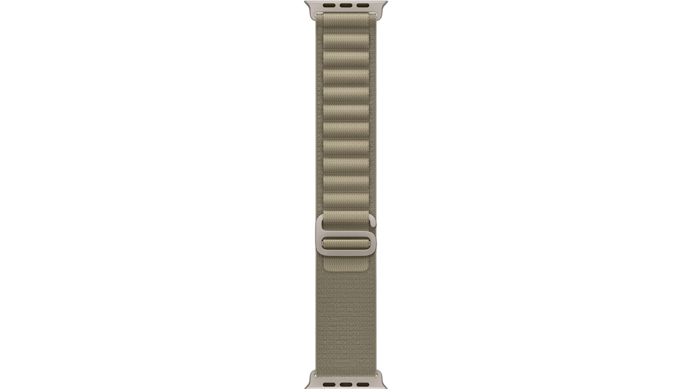 Výměnný řemínek pro hodinky apple Alpin Loop Olive 49 mm